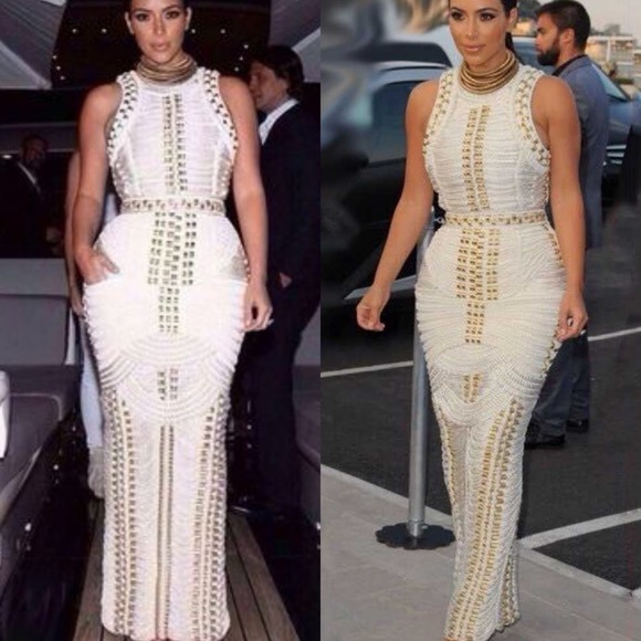 Fleur Metal Studded Bandage Dress - Picture 8 of 8